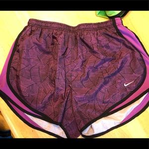 Light Purple with Black Nike running shorts